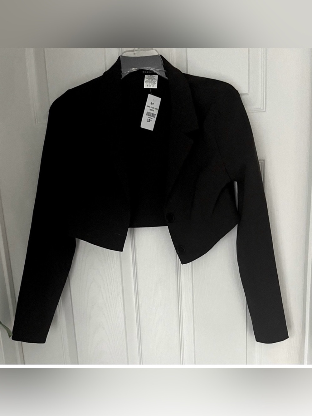 Cropped Brown Women's Blazer Jacket by NWT